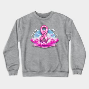 Breast Cancer Awareness Hope Ribbon Crewneck Sweatshirt